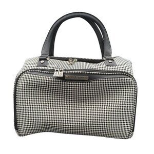 London Fog Oxford III 17" Cabin Bag Carry-On Travel Tote Black White Houndstooth